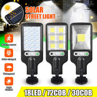 [READY STOCK]  JAZZ GORDON Solar LED Outdoor Light 18LED/72COB/30SMD Street Light With 3 Light Mode Waterproof Motion Sensor Security Lighting for Gar