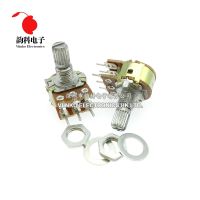 5pcs WH148 B1K B2K B5K B10K B20K B50K B100K B500K 6Pin 15mm Shaft Amplifier Dual Stereo Potentiometer 1K 2K 5K 10K 50K 100K 500K