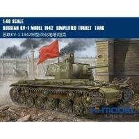 [รุ่นหน้ากากลายพรางสำหรับเล่นเพนต์บอล] รถถัง HOBBYBOSS1/48 Su KV-1รุ่น1942 (ป้อมปืนแบบง่าย) 84812