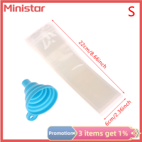 Ministar ถุงแม่พิมพ์ไอศครีมแท่งถ้วยไอศครีมใช้แล้วทิ้ง20ชิ้นถุงน้ำแข็งไม่มีสาร Bpa ท่อแช่แข็งโปร่งใสใช้ในครัวเรือนถุงเก็บอาหารสดผลไม้