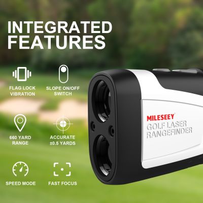 MILESEEY 600M Yd Golf Laser Rangefinder Mini Golf Rangefinder Sport Laser Measure Distance Meter Golf Rangefinder for Hunt