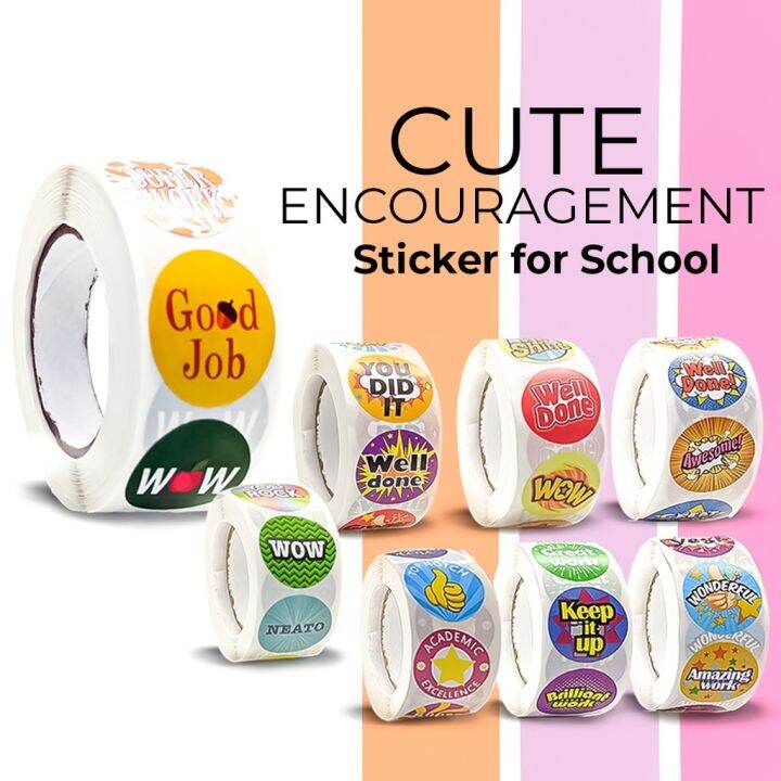 【Ready Stock】 NEW Cute Encouragement REWARD Sticker for School Student ...