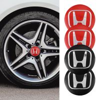 Hot New 4Pcs 56mm Car Wheel Hub Center Cap Metal Emblem Stickers For Honda Civic Accord Fit City Vezel CRV Odyssey Jazz Insight zhi