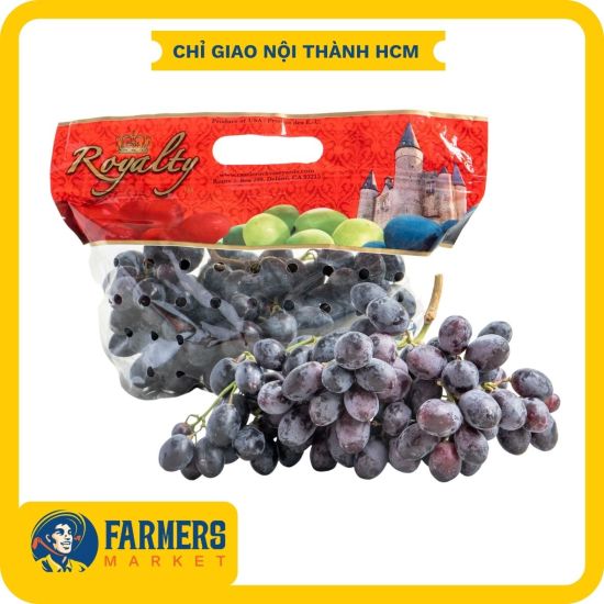 Nho đen autumn royal chile size jumbo 1kg - trái to, cứng - ảnh sản phẩm 1