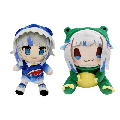 Gawr Gura ตุ๊กตา Plush ของเล่นอะนิเมะ Hololive VTuber Shark Girl Dino Gura Apex Predator รูปคอสเพลย์เสื้อผ้าหมอน Plush ของขวัญของเล่น