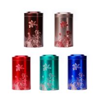 Tinplate Candy Packaging Box Tea Tin Box Storage for Tank with Auspicious Lotus Storage Boxes