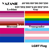 YAZANIE LGBT Flag 128x192cm/160x240cm/192x288cm Lesbian Gay Bisexual Transgender Pride Flags and Banners Small Rainbow Flag Big