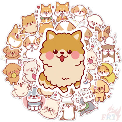 ❉ Cute Fluffy Dog - Kawaii s Poodle Corgi Shiba Inu Stickers ❉ 50PcsSet Waterproof DIY Fashion Decals Doodle Stickers