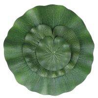 【YD】 Pack Of 9 Artificial Floating Foam Leaves Ornaments   Pond Pool Aquariu