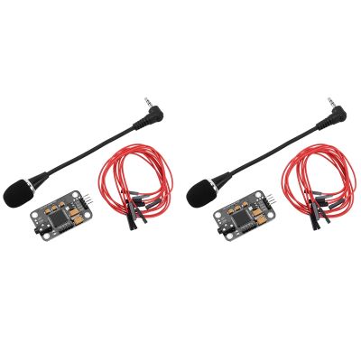 2X Voice Recognition Module with Microphone Dupont Speech Recognition Voice Control Board for Arduino Compatible