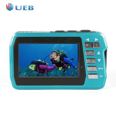 กล้องดิจิตอล56MP 1080P 4K ถ่ายภาพ30FPS IPS หน้าจอคู่ป้องกันการสั่นไหวของใบหน้าสำหรับการว่ายน้ำผู้ปกครอง-เด็กเล่น