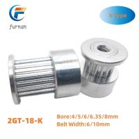 ℡☃ 1pc 18T 2GT Timing Pulley Bore 4 5 6 8mm for Width 6 10mmGT2 Synchronous Belt 3D Printer CNC Parts 18 Teeth K Type Pitch 2mm