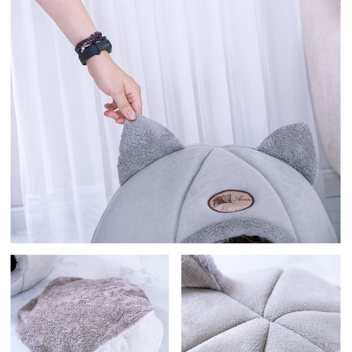 bhq-pet-cod-บ้านแมว-ที่นอนแมว-m-l-xl-cat-house-ที่นอนสัตว์เลี้ยง-กันลื่น-อุปกรณ์สำหรับสุนัขแมว