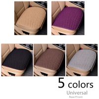 Flax Car Seat Covers Front Rear Linen Fabric Cushion Breathable Protector Mat Pad Universal Size Car Seat Cover Automotive Goods Saddle Covers