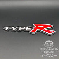 โลโก้ TypeR  ผลิตจาก3Dอลูมิเนียม1อัน CITY JAZZ BRIO AMAZE BRV MOBILIO CRV CIVIC ACCORD VTEC FIT HRV TypeR