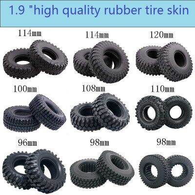 4pcs Simulated climbing car 1.9-inch tyre 120 117 114 108 100 96mm TRX4 ultra-soft detritus Tires leather