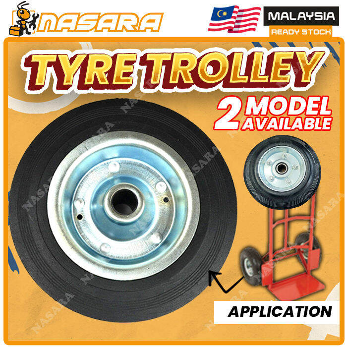 Nasara [ 6INCH / 8INCH ] 1PCS Wheel Bearing Hand Truck Trolley Hole