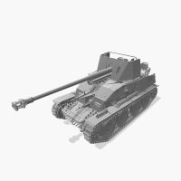 Ssmodel 72725 V1.7 172 3D พิมพ์เรซิ่นโมเดลเยอรมัน marder III 38T sd. Kfz.139ถังไฟ [762มม.]