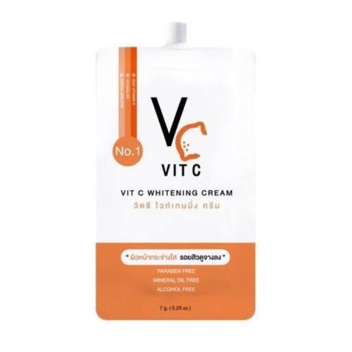 vit-c-whitening-cream-ครีมวิตามินซี-เข้มข้น-ขนาด-7g-กล่องละ-10-ซอง
