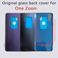 100% Original Battery Back Cover For Motorola Moto One Zoom  Back Glass Panel Rear Housing Case With Glue