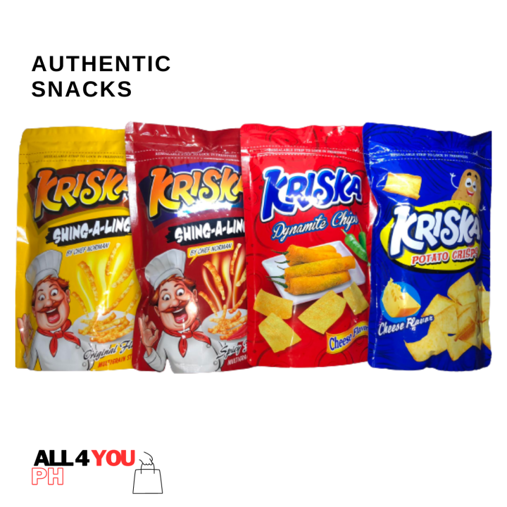 Kriska Flavored Snacks Potato Crisps, ShingALing, Dynamite Chips 100grams Lazada PH