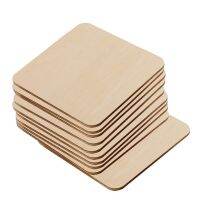 ☽﹉☊ 30/20/10/8/6/5/2/cm.Unfinished Wood Pieces Square Board Wood Blank Tags. Indicate Products. DIY Tips Label.baby Intellectual Toy