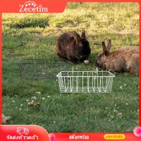 Zecetim Rabbit Hay Metal Feeder Hanging Hay Feeder ความสะดวกสบายกระต่ายอุปกรณ์เสริมกระต่าย