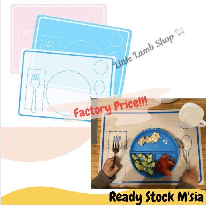 Montessori Placemat Silicone/ Kindergarten Teaching Placemats/ Table Manners Placemat For Kids