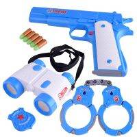 [COD] Childrens soft bullet toys can launch bullets shooting battles with binoculars handcuffed boys playing house