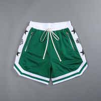 （Ready Stock）? Mens Shorts Printed Basketball Shorts Summer Loose American Fashion Brand Training Short-Length Pants Mens Running Mesh Sports Pants YY