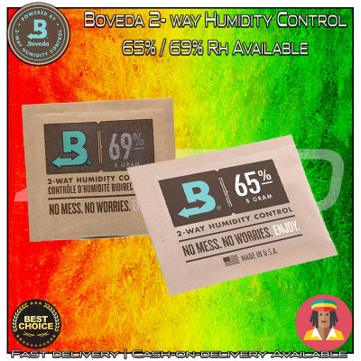 Boveda 2-Way Humidity Control 65% &amp; 69% rh in pack of 8 grams ซองควบคุมความชื้น โบเวด้า ซองบ่มสมุนไพร สำหรับต้นไม้