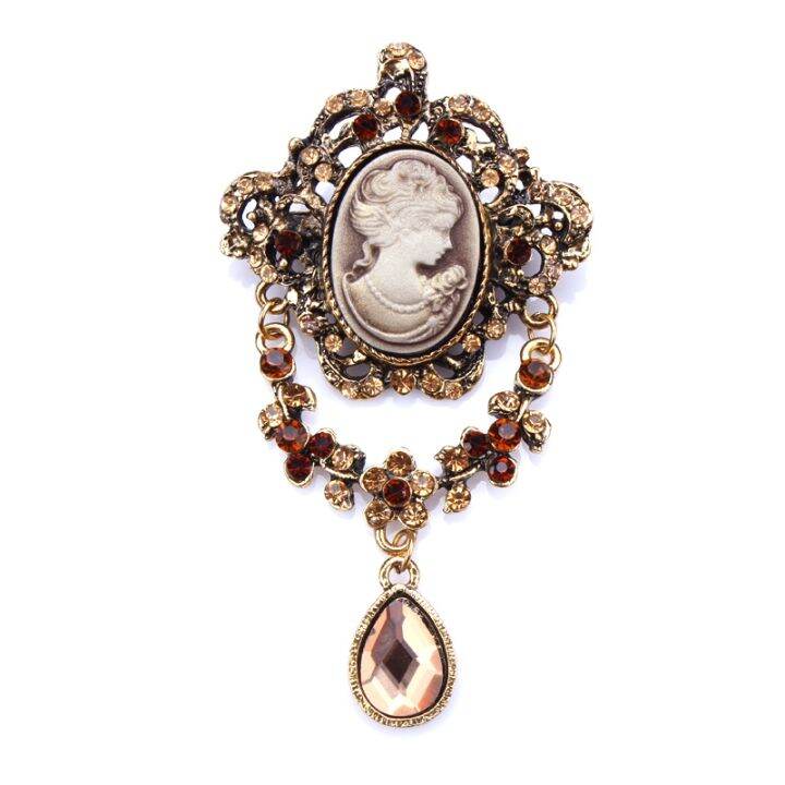 weimanjingdian-brand-vintage-style-crystal-rhinestones-teardrop-cameo-brooches-in-antique-gold-or-silver-plated