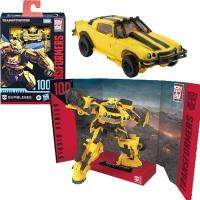 Hasbro หุ่นยนต์ Mainan Transformers Ss100 Bumblebee Deluxe Class Figura De Acción Deformación Juguetes Para Niños Regalos De Cumaños