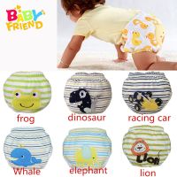 Babyfriend New Cute Cotton Baby Kids Potty Training Pants Reusable Toilet Diaper Nappy Pants Washable Toilet Training Underwear Cloth Diapers