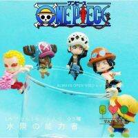 ?พร้อมส่ง?one piece 5pcs/set 水之能力者 1 ชุด5ตัว  ตุ๊กตา เกาะแก้ว การ์ตูน Onepiece วันพีซ  anime อนิเมะ luffy