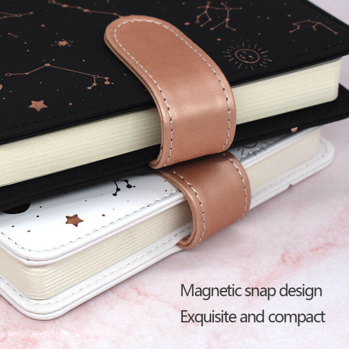 agenda-2023-planner-notebook-undated-starry-sky-a6-small-diary-fullyear-planner-undated-daily-amp-monthly-plan-soft-leather-cover