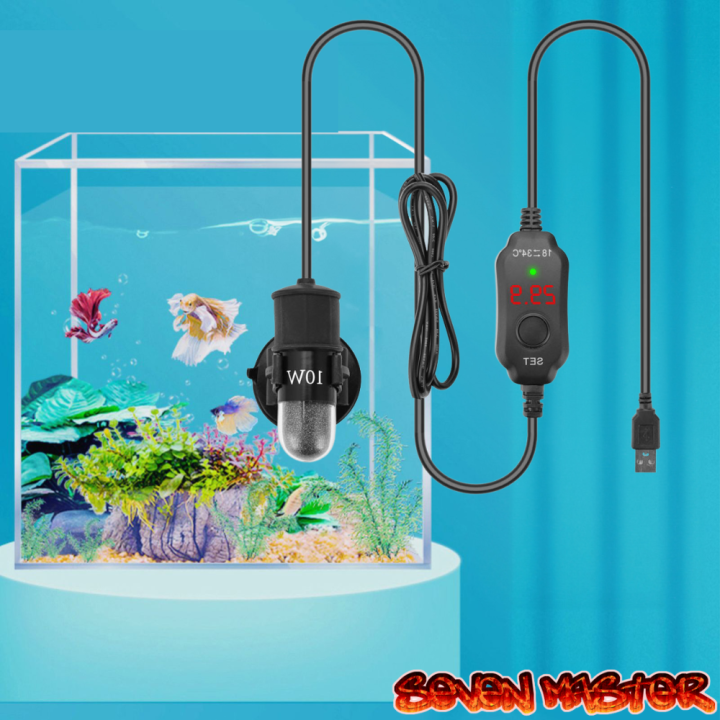 Seven Master Mini Submersible Heating Rods Diving Adjustable Aquarium