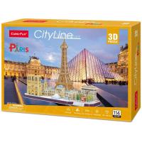 3D Puzzle CubicFun CityLine Paris #MC254h เมืองปารีส ฝรั่งเศษ ตัวต่อ 3มิติ จำนวน 114ชิ้น จิ๊กซอว์ 3มิติ ชุดตัวต่อ ของเล่น - Toys Store