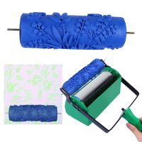 1PC Roller Patterned Paint Machine Wall Tools Rubber Roller Brush Head Tool Pattern Wallpaper Room Decor Wall Painting Machine