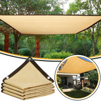 กลางแจ้ง Sun Shade ผ้า Beige Sunblock Shade ตาข่ายสุทธิบังแดด Canopy สำหรับ Pergola Patios Shade Sails บ้านสวนอุปกรณ์-lihaiyan4