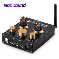 Nobsoundไฮไฟบลูทูธ 5.0 6J5 วาล์วหลอดปรีแอมป์เบสPreamplifierเสียงสเตอริโอเครื่องขยายเสียงหูฟังUSB DAC APTX