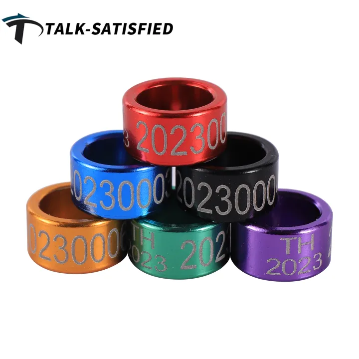 TH 2023 Bird Foot Ring 8/10mm Aluminium Pigeon Foot Ring Outdoor Flying