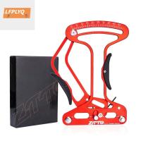 LFPLYQ อลูมิเนียมอัลลอยแบบพกพา MTB เครื่องวัดความตึงถนนล้อวัดมาตรตรวจสอบตัวบ่งชี้ที่เชื่อถือได้ขอบเครื่องมือวัดเครื่องมือแก้ไขจักรยานที่ถูกต้องจักรยานปรับขอบล้อพูดเครื่องวัดความตึงคีย์