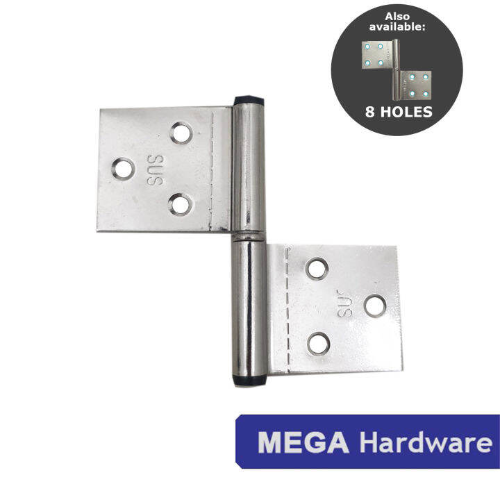 STAINLESS PVC Plastic Door Hinge / Bisagra / Flag Hinge (Butterfly