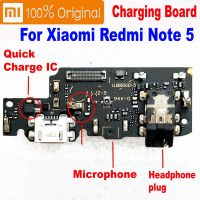 พอร์ตที่ชาร์จ Ic ด่วน100% พอร์ตบอร์ด Pcb ชาร์จ Usb ขั้วต่อแท่นชาร์จพร้อมไมโครโฟนสายเคเบิ้ลยืดหยุ่นสำหรับ Xiaomi Redmi Note 5