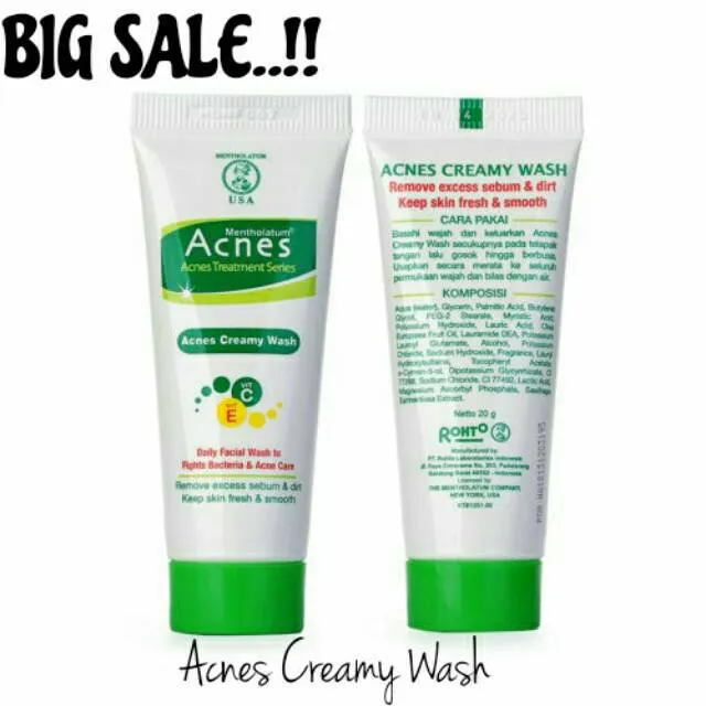 Acnes Creamy Wash Face Wash Oil Control Facewash Complete White 100g Lazada Indonesia 6257