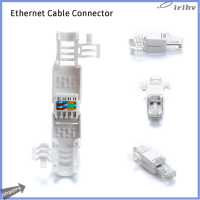 Jianzhanqinl อุปกรณ์สายเคเบิลอีเทอร์เน็ตแบบไม่ใช้ที่หนีบหัวปลั๊กเสียบคริสตัล CAT6ขั้วต่อ RJ45