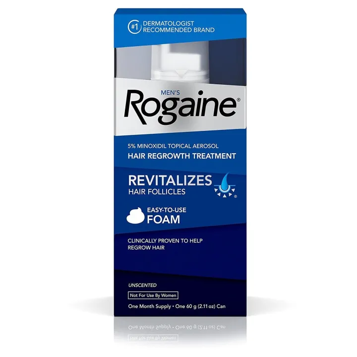 Men's Rogaine 5% Minoxidil Foam for Hair Loss and Hair Regrowth, Topical  Treatment for Thinning Hair, 1-Month Supply ,  ounce | Lazada PH
