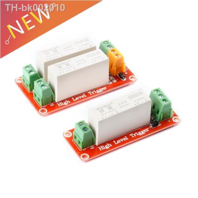 ☄ 5A 1 2 Channel Way Relay Module High Level Trigger DC Solid State Relay Module Control Board Single Phase Device Electrical