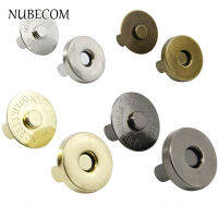 NUBECOM 40/50 ชิ้น/ล็อตกระเป๋าปุ่มแม่เหล็กเสื้อผ้าปุ่มแม่เหล็กโลหะ Snap Fasteners หัตถกรรม DIY อุปกรณ์เสริม 14/18 มม.-sheguaecu